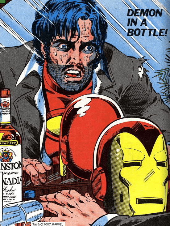 Iron Man Battles Addiction Problems