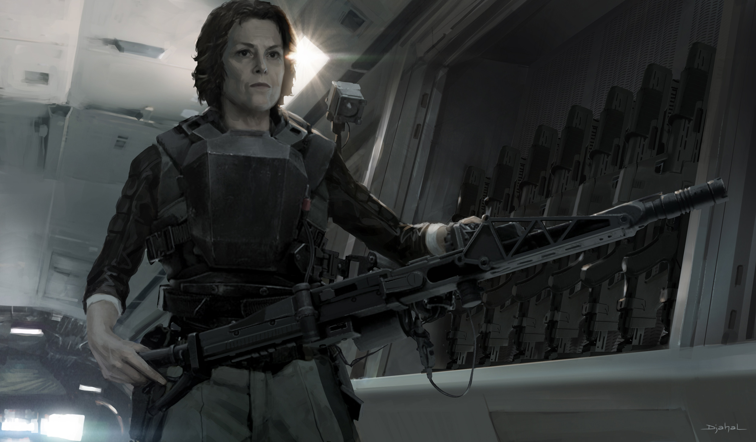 Ripley Arms Up In Dropship