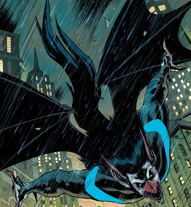 Nightwing as a monstrous Man-Bat