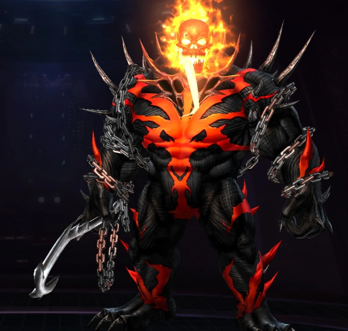 RedHulk +Ghostrider + Venom Symbiote In One Entity