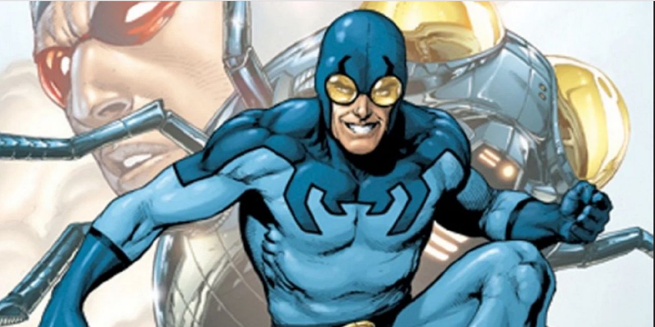 Ted Kord becomes Brother Blue Beetle The Evil Biomechanical God of this Universe