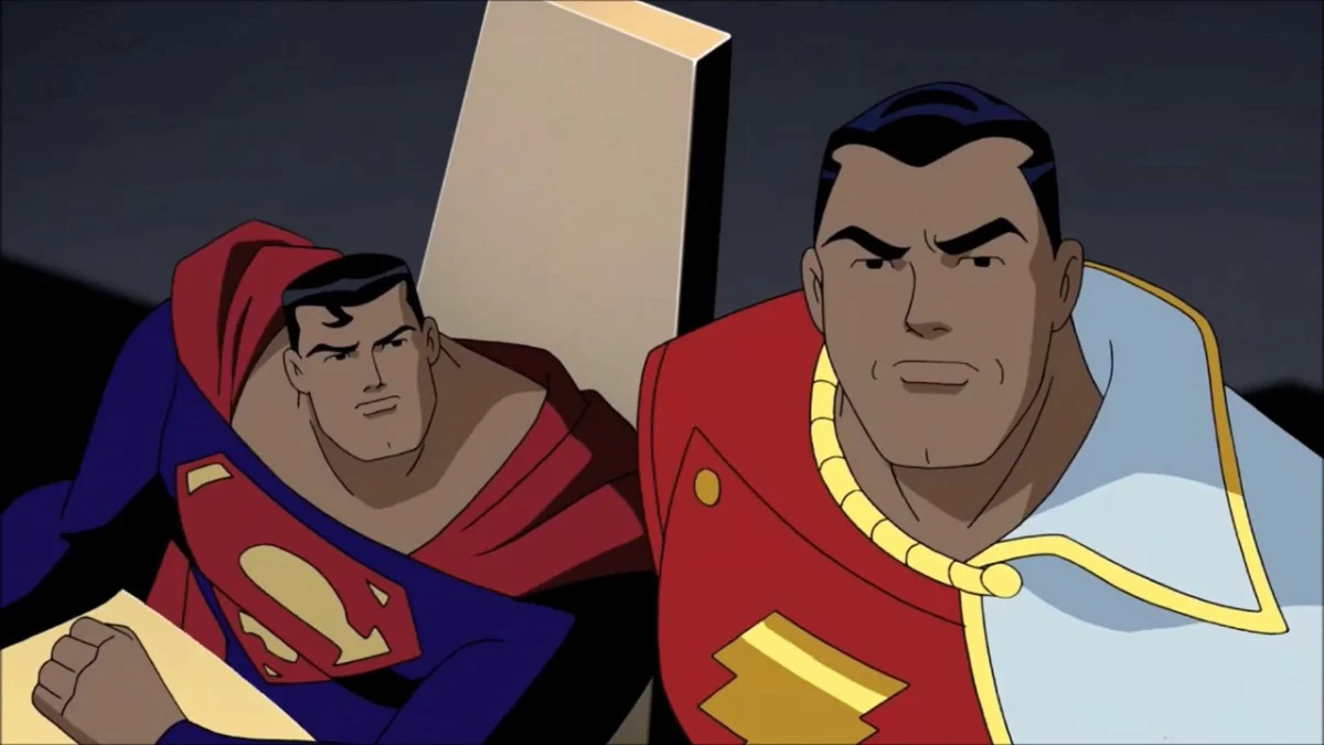 AN EPIC BATTLE BETWEEN TWO HEROES FROM JUSTICE LEAGUE UNLIMITED