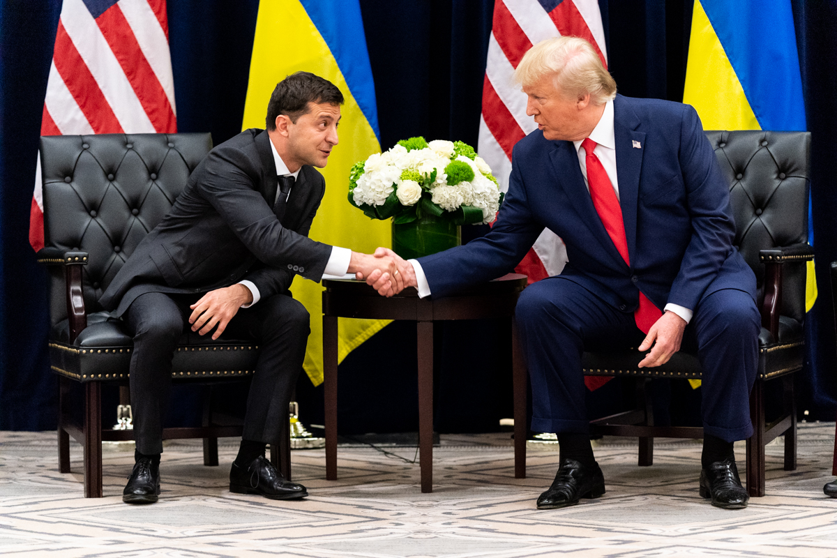 How are Zelensky’s relations with U.S. President Donald Trump