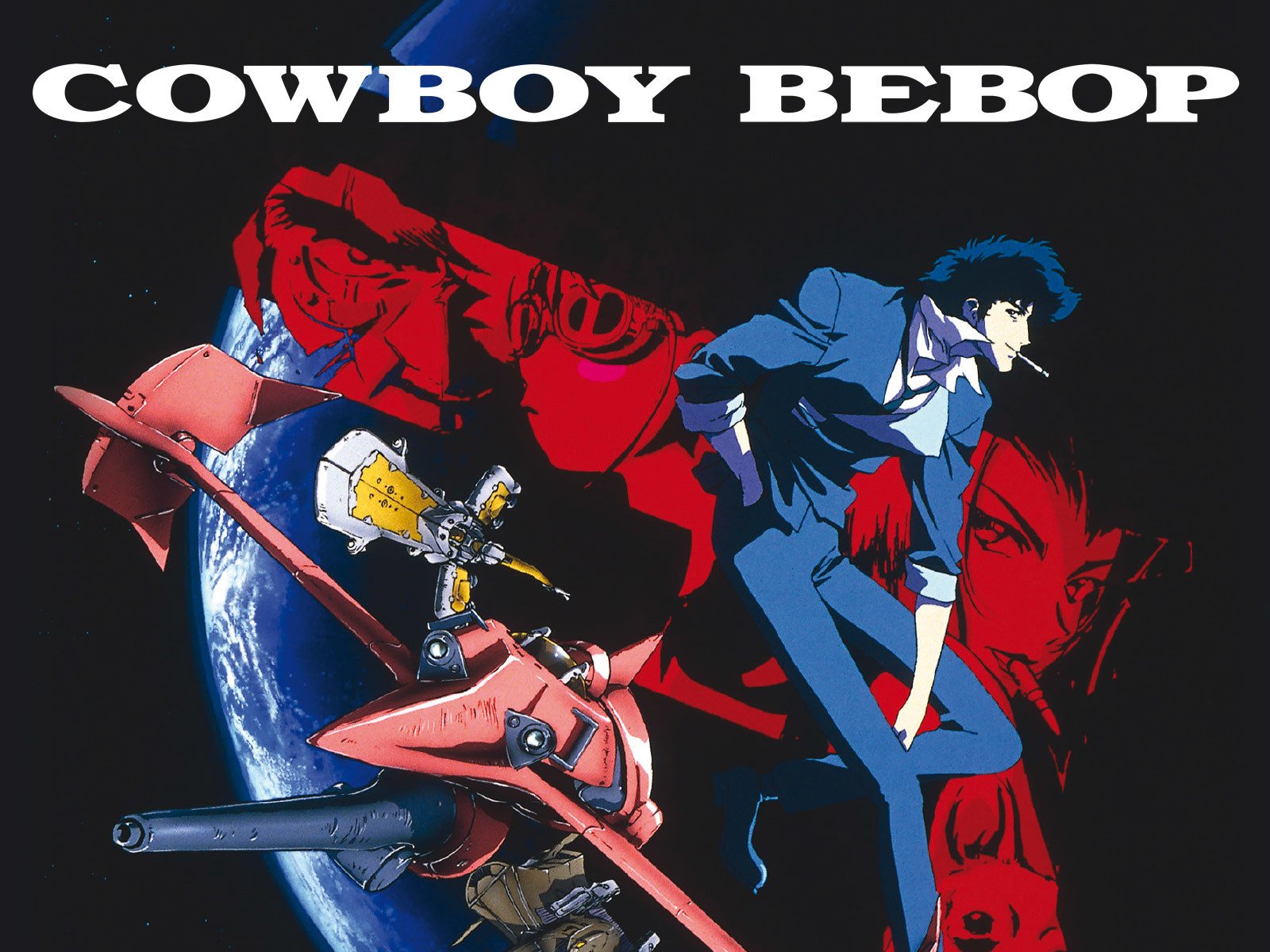 In Cowboy Bebop, bounty hunters and gangs clash in a wild future