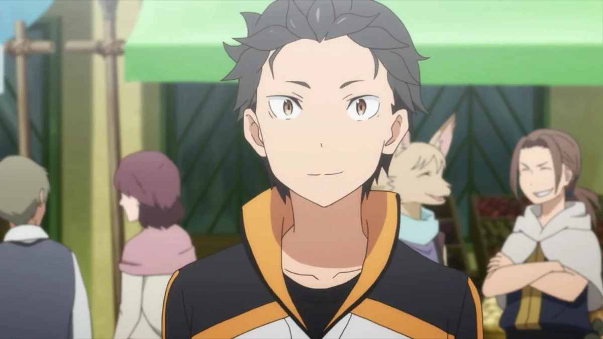 Subaru Natsuki In ReZero Starting Life in Another World, Dies Several Times To Reset Time And Save The Girl