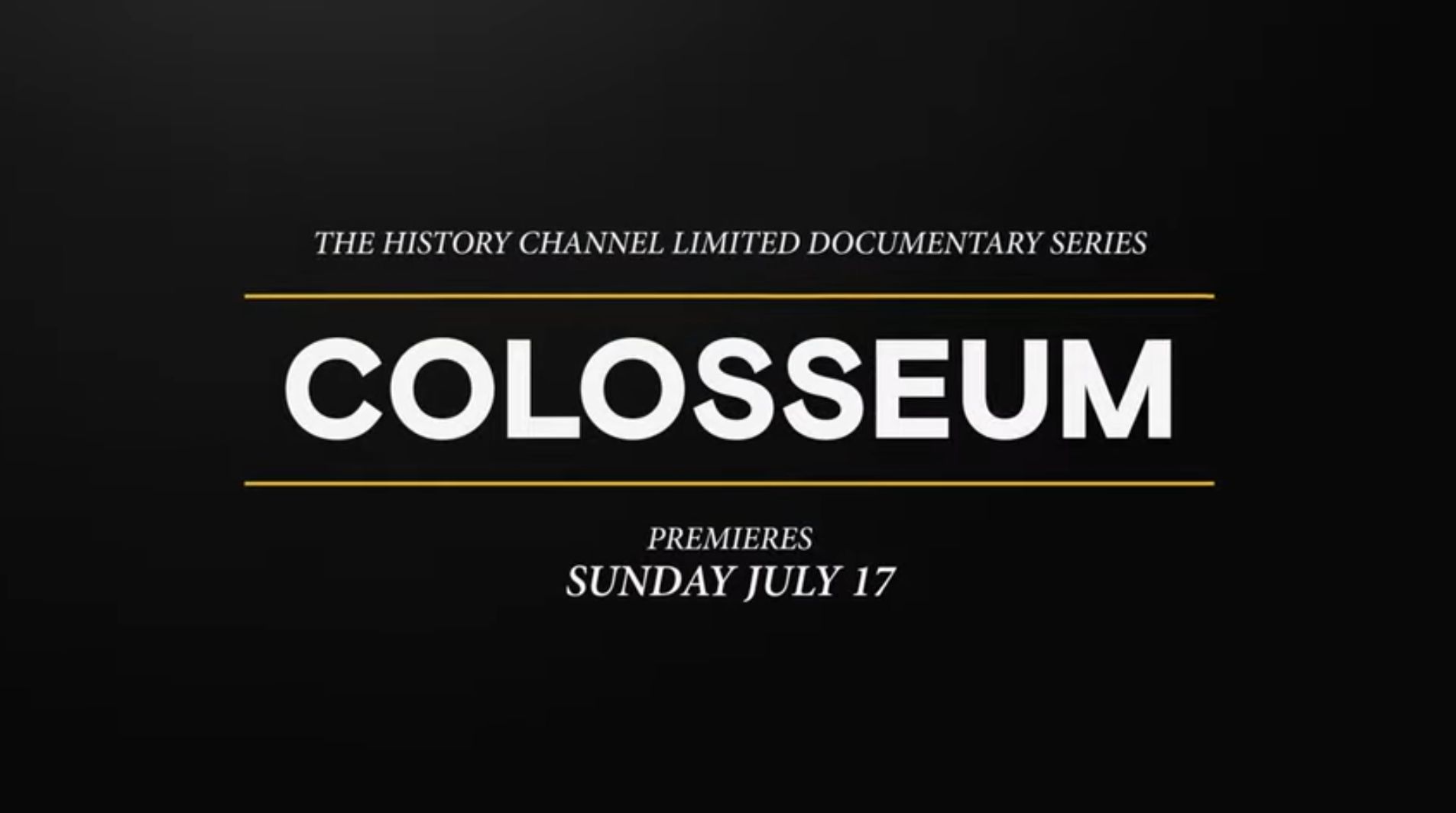 Is “Colosseum Season 1” on History