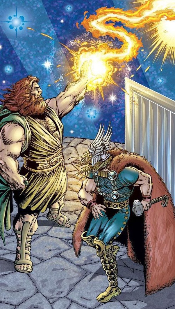 Zeus in Greek mythology is quite different from the Marvel version!