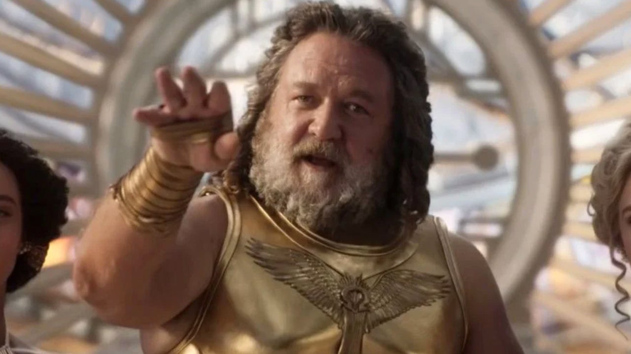 Zeus played by Russell Crowe