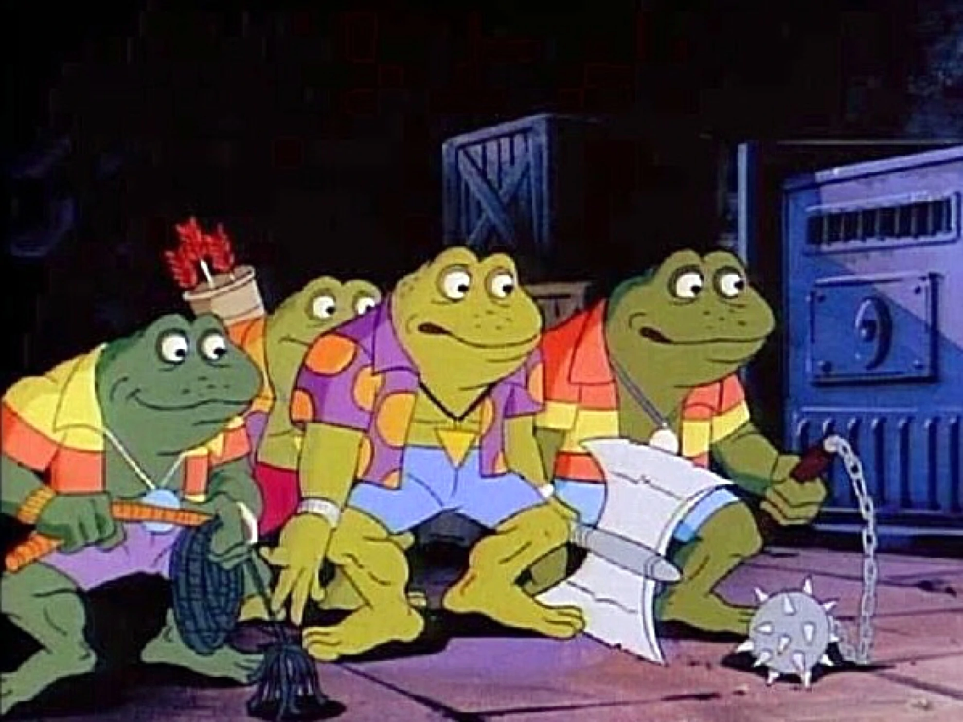 The Punk Frogs in the 80s animated series and their dark origins