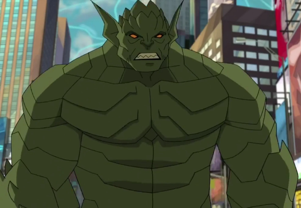 He looked terrifying in The Incredible Hulk animated series